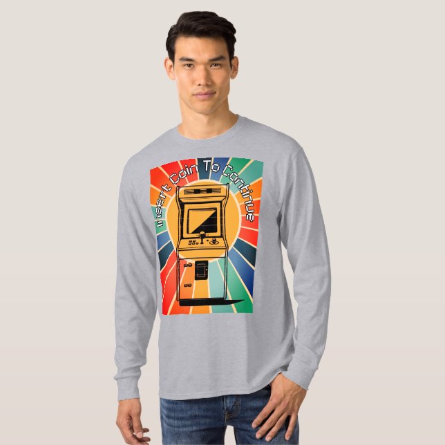 Funny Retro Gaming T-shirt (Front Full)
