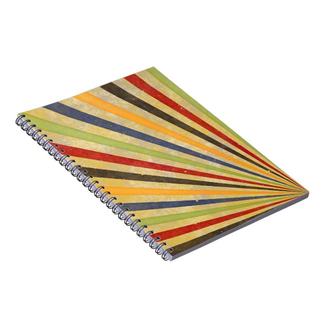 Funny Retro Grunge Rays + your idea Notebook (Right Side)
