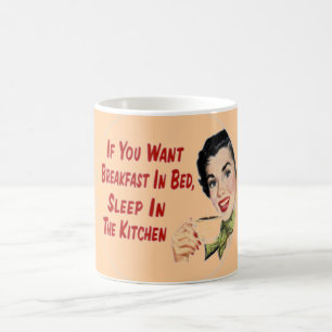 Funny Retro Happy Housewife Coffee Mug