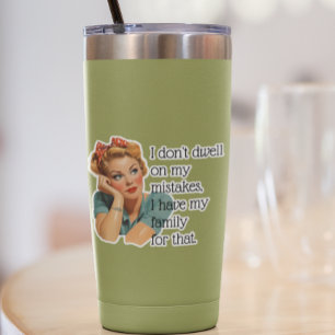 Funny Retro Housewife Family Saying Sarcastic 