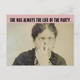 FUNNY RETRO HOUSEWIFE 'FUNNY FACE' Postcards