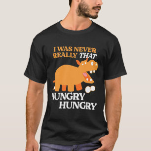 Funny Retro Hungry Board Game Hippopotamus Eating  T-Shirt