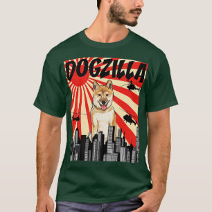 Funny Retro Japanese Dogzilla Shiba Inu  T-Shirt