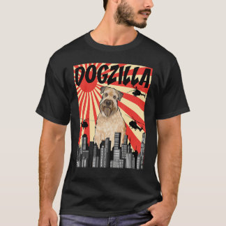 Funny Retro Japanese Dogzilla Soft Coated Wheaten  T-Shirt