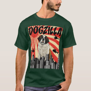 Funny Retro Japanese Dogzilla St Bernard boy T-Shirt
