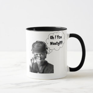 Funny Retro Lady Oh You Nasty Mug