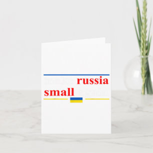 Funny Retro Make Russia Small Again Card