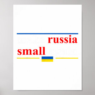 Funny Retro Make Russia Small Again Poster