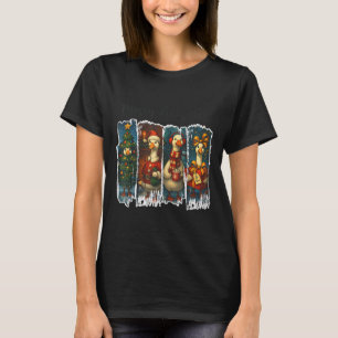 Funny Retro Merry Goosemas Christmas Silly Goose X T-Shirt