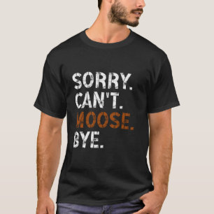 Funny Retro Moose Animal Design For Men Women Moos T-Shirt