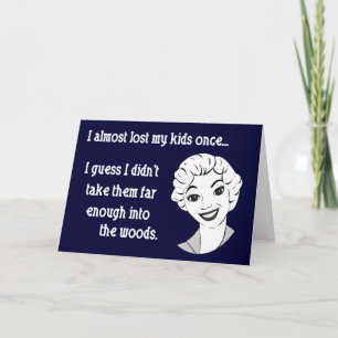 Funny Retro Mum Greeting Card