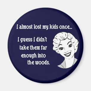 Funny Retro Mum Magnet