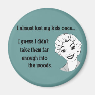 Funny Retro Mum Magnet