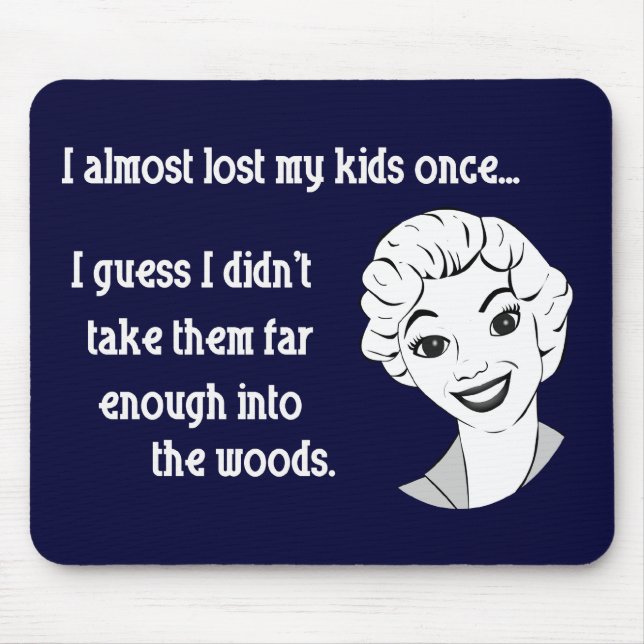 Funny Retro Mum Mousepad (Front)