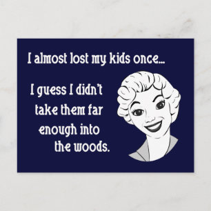 Funny Retro Mum Postcard