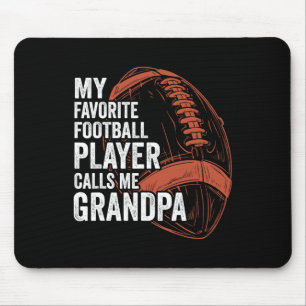 Funny Retro My Favourite Football Player Calls Me Mouse Mat
