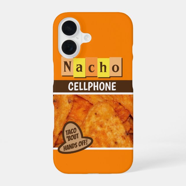 Funny Retro Nacho  iPhone 16 Case (Back)