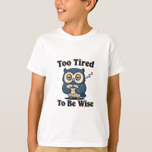 Funny Retro Owl Kids Graphic T-Shirt
