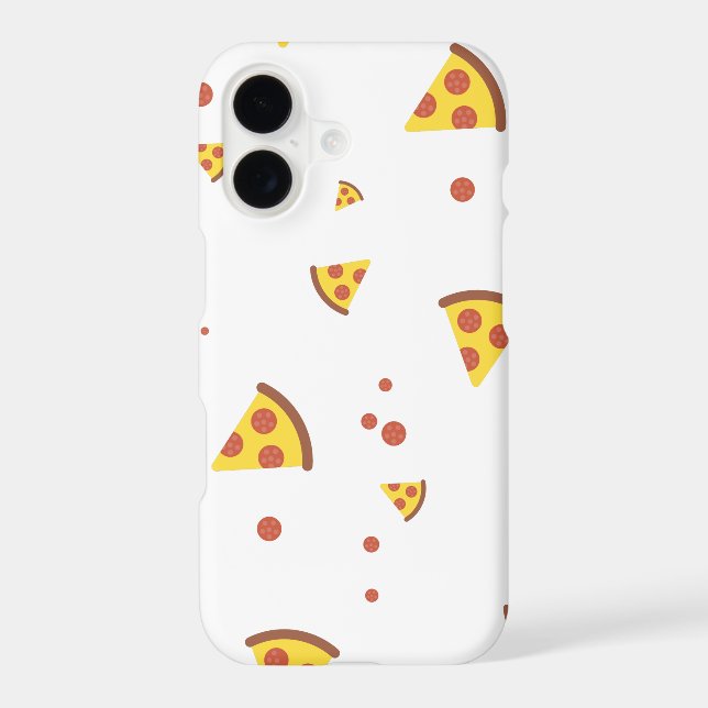 Funny Retro Pepperoni Pizza Minimalist Pattern (Back)
