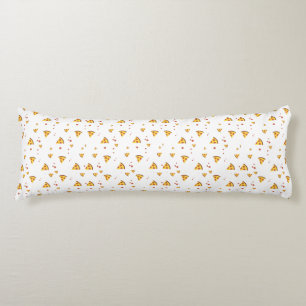 Funny Retro Pepperoni Pizza Minimalist Pattern Body Cushion