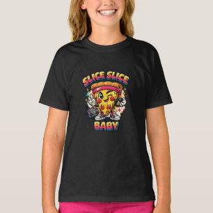Funny Retro Pizza Shirt – Cute Cartoon Slice “Slic