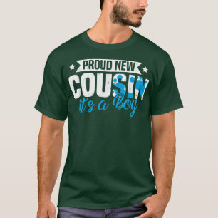 Funny Retro Proud New Cousin It's A Boy Gender Rev T-Shirt