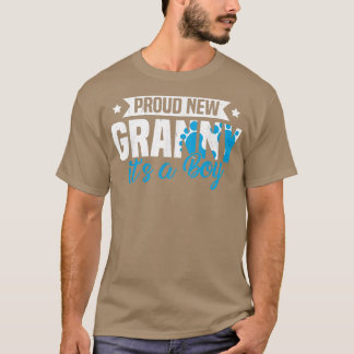 Funny Retro Proud New Granny It's A Boy Gender Rev T-Shirt