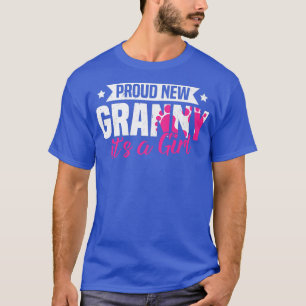 Funny Retro Proud New Granny It's A Girl Gender Re T-Shirt