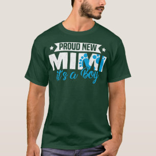 Funny Retro Proud New Mimi It's A Boy Gender Revea T-Shirt