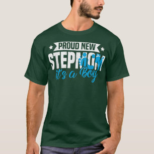 Funny Retro Proud New Stepmom It's A Boy Gender Re T-Shirt