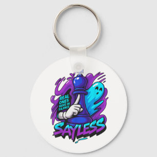 Funny Retro Purple Grape 5 Team Matching Men Women Key Ring