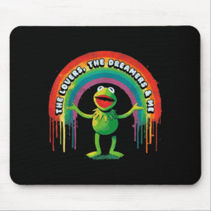 Funny Retro Rainbow Frog Connection The Lovers The Mouse Mat