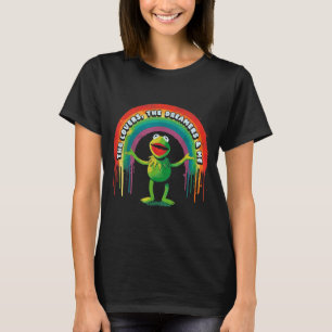 Funny Retro Rainbow Frog Connection The Lovers The T-Shirt