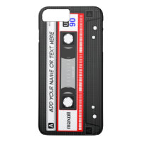 Funny Retro Red Music Cassette Tape Pattern
