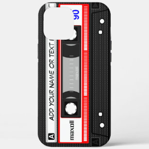 Funny Retro Red Music Cassette Tape Pattern Case-Mate iPhone Case
