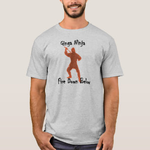 Funny Retro redhead Ginger Ninja T-Shirt