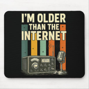 Funny Retro Saying Vintage Humor Internet Nostalgi Mouse Mat