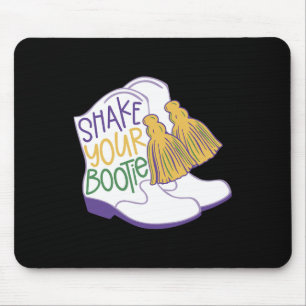 Funny Retro Shake Your Bootie Mardi Gras Costume N Mouse Mat