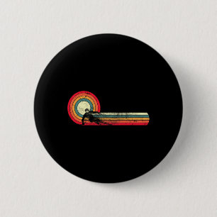 Funny Retro Ski Vintage 80s 90s Skiing Downhill Fr 6 Cm Round Badge