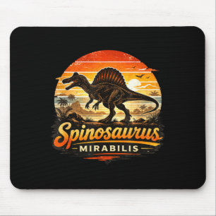 Funny retro spinosaurus dinosaur spinosaurus mouse mat