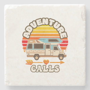 Funny Retro St Patricks Day - Camp Shenanigans Co Stone Coaster