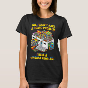 Funny retro superhero nerd geek reader comic book T-Shirt