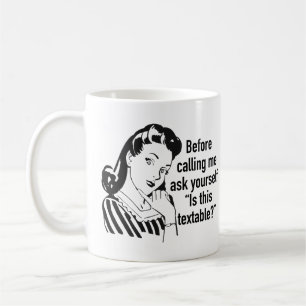 Funny Retro Texting Mug
