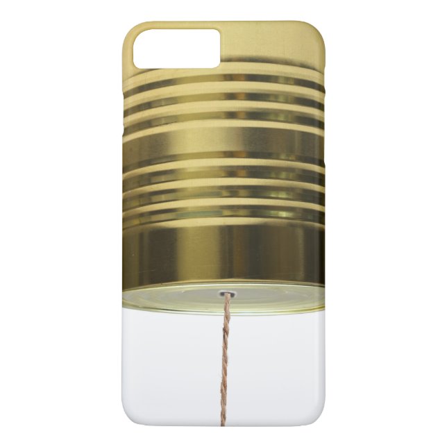 Funny Retro Tin Can String Telephone Case-Mate iPhone Case (Back)