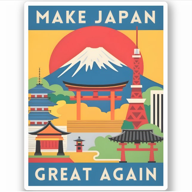 Funny Retro Travel Japan Tourism Humour  (Front)