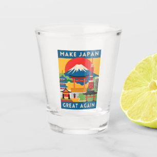 Funny Retro Travel Japan Tourism Humour Shot Glass
