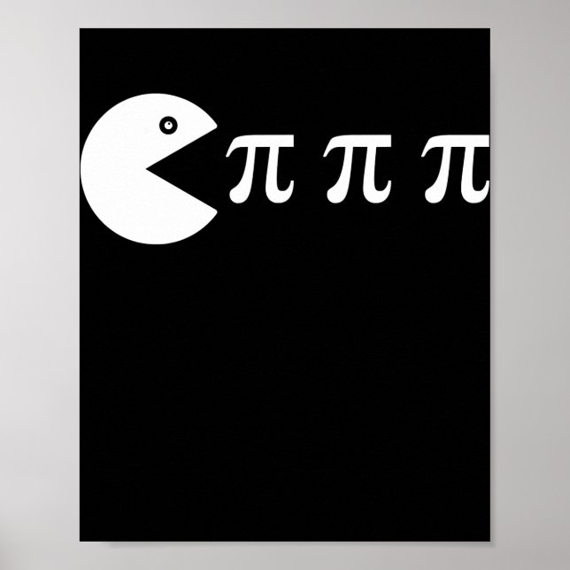 Funny retro video game PI Day Math Teacher  Poster (Front)