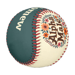 Funny Retro Vintage Floral Wraith Baseball