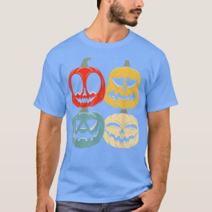 Funny Retro Vintage Halloween Pumpkin Women, Men, T-Shirt
