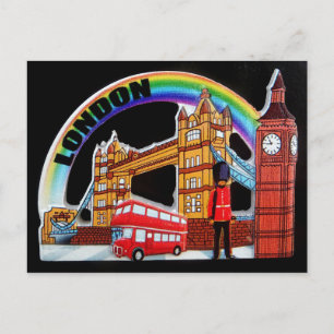 Funny Retro Vintage London England Postcard